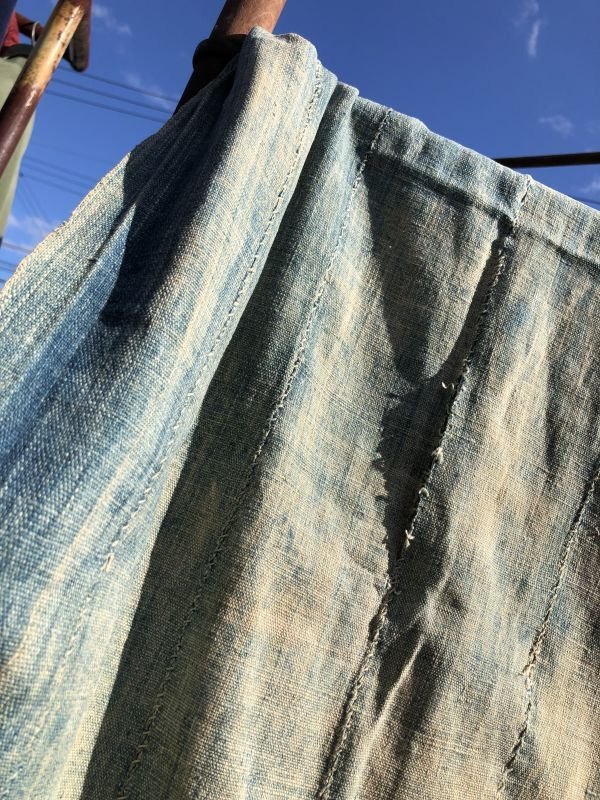 画像2: Vintage African Indigo Fabric Cloth Rag (M395) 