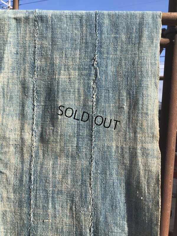 画像9: Vintage African Indigo Fabric Cloth Rag (M395) 