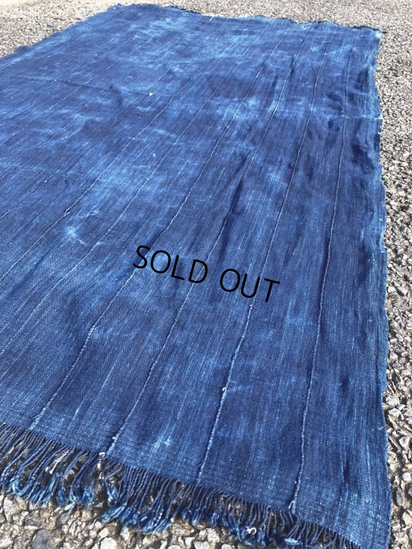 画像11: Vintage African Indigo Fabric Cloth Rag (M397) 