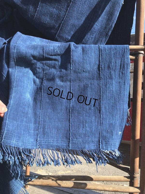 画像8: Vintage African Indigo Fabric Cloth Rag (M397) 