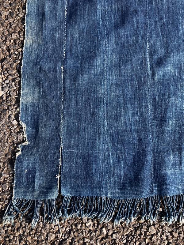 画像17: Vintage African Indigo Fabric Cloth Rag (M396) 