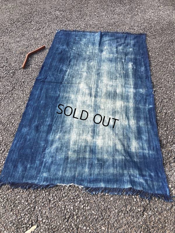 画像13: Vintage African Indigo Fabric Cloth Rag (M397) 