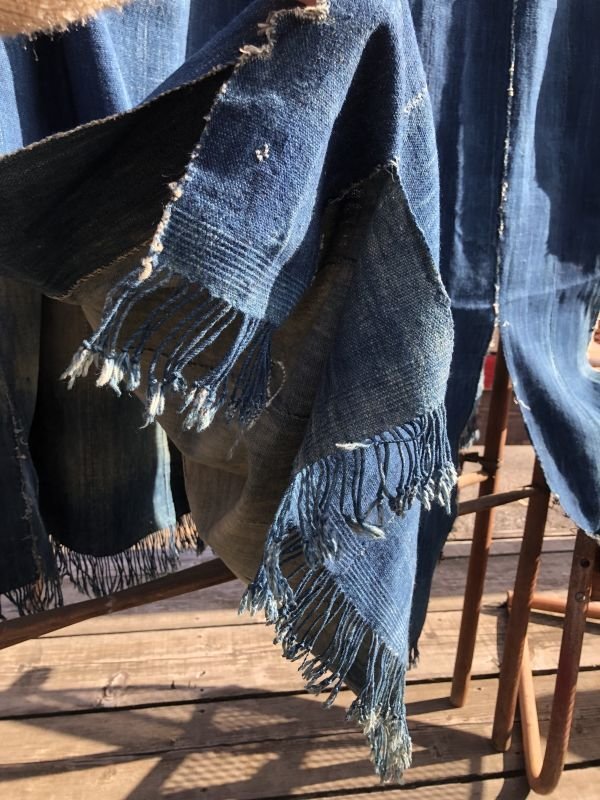 画像4: Vintage African Indigo Fabric Cloth Rag (M396) 