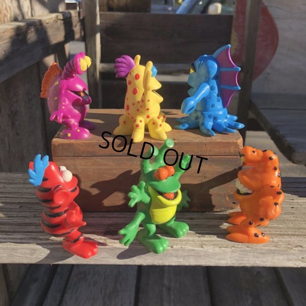 画像3: 80s Vintage Wendy's Advertsing Meal Toys Alien Mix-Ups PVC Figures (M405)