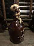 画像4: 50s Vintage JAPAN Skull Poison Bottle Decanter (B406)