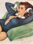 画像5: 1951 Esquire Magazine Al Moore Pin-Up Girls Calendar w/Frame (M402)