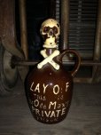 画像10: 50s Vintage JAPAN Skull Poison Bottle Decanter (B406)