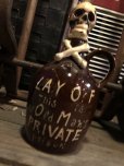 画像9: 50s Vintage JAPAN Skull Poison Bottle Decanter (B406)