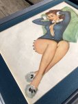 画像3: 1951 Esquire Magazine Al Moore Pin-Up Girls Calendar w/Frame (M402)