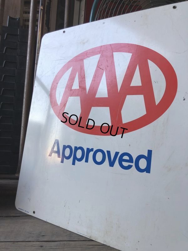 画像5: 90s Vintage AAA Approved Double Sided Metal Sign (M410)
