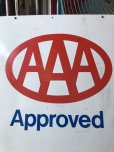 画像9: 90s Vintage AAA Approved Double Sided Metal Sign (M410)