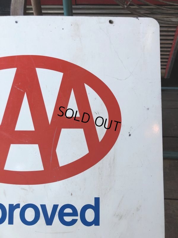 画像6: 90s Vintage AAA Approved Double Sided Metal Sign (M410)