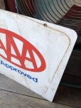 画像12: 90s Vintage AAA Approved Double Sided Metal Sign (M410)