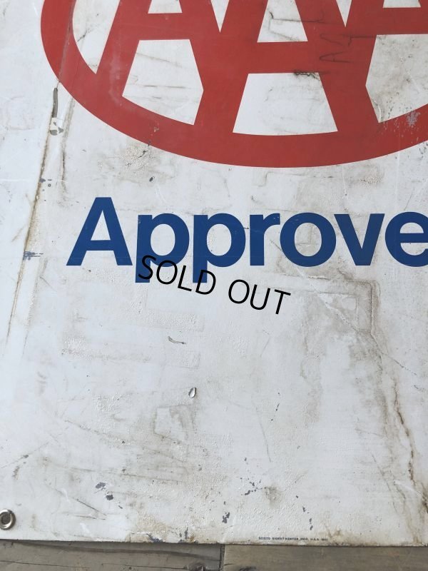 画像17: 90s Vintage AAA Approved Double Sided Metal Sign (M410)