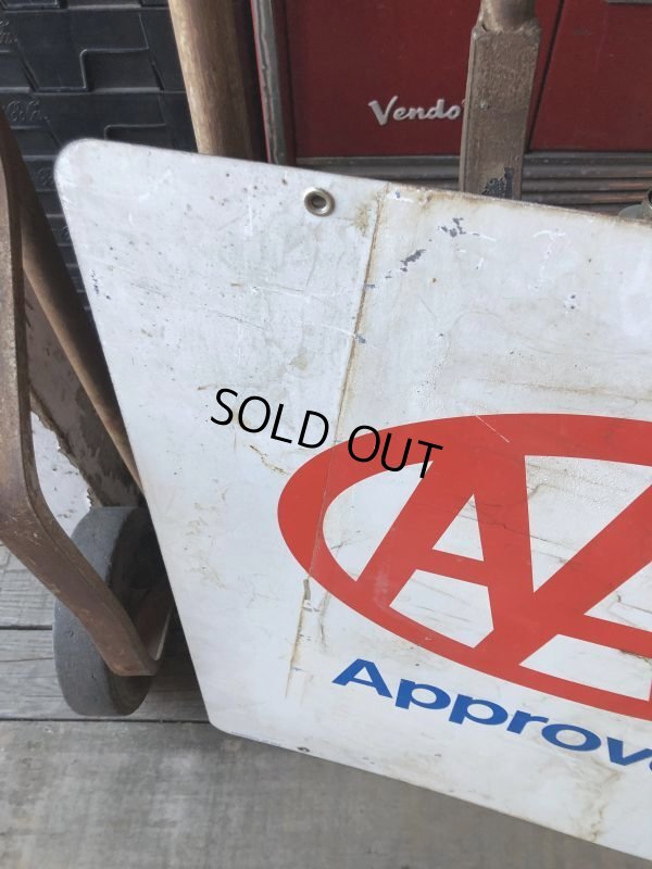 画像13: 90s Vintage AAA Approved Double Sided Metal Sign (M410)