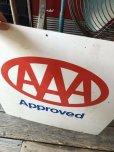 画像10: 90s Vintage AAA Approved Double Sided Metal Sign (M410)