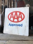 画像11: 90s Vintage AAA Approved Double Sided Metal Sign (M410)