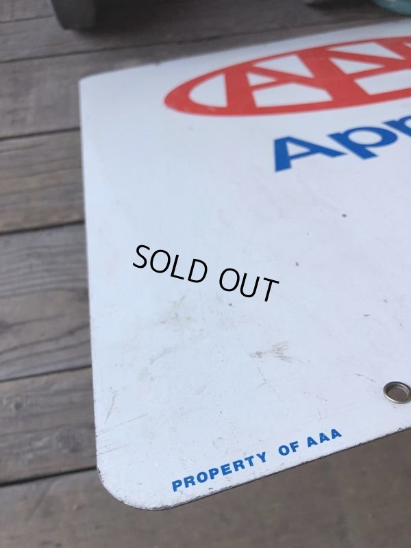 画像7: 90s Vintage AAA Approved Double Sided Metal Sign (M410)