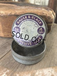Vintage BAUER & BLACK ADHESIVE TAPE Can (M424)