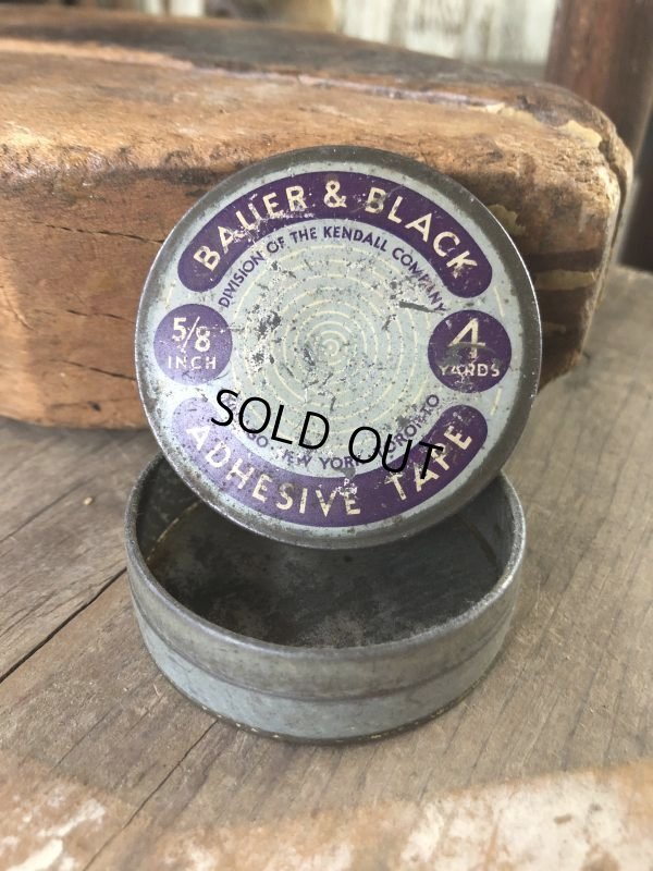 画像1: Vintage BAUER & BLACK ADHESIVE TAPE Can (M424)