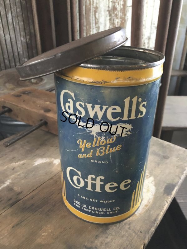 画像4: Vintage Caswell's Coffee 3 LBS Can (M428)