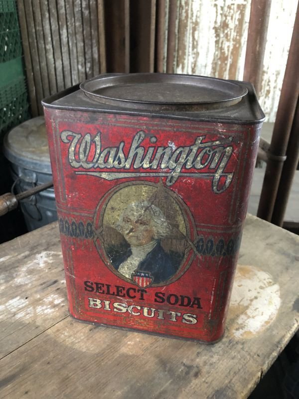画像1: Vintage  Washington Biscuits Can (M434)