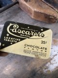 Vintage Cascarets Brand Chocolate Flavor Tablets Can (M426)