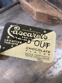 Vintage Cascarets Brand Chocolate Flavor Tablets Can (M426)