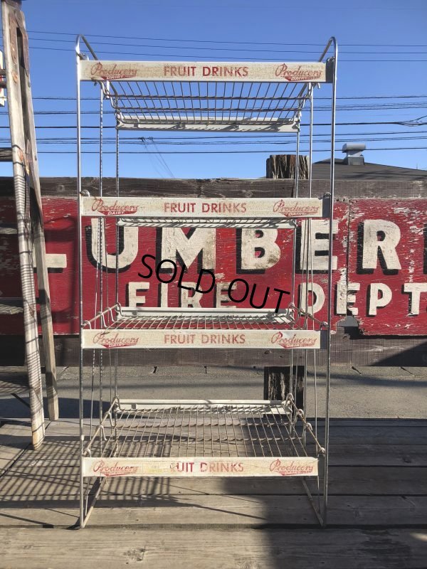 画像16: 【店舗引きり限定】 Vintage Advertising Producer's Dairy Grocery Store Display Rack (M437) 