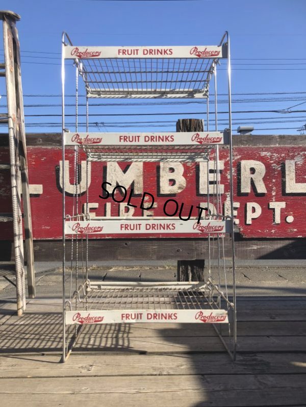 画像4: 【店舗引きり限定】 Vintage Advertising Producer's Dairy Grocery Store Display Rack (M437) 