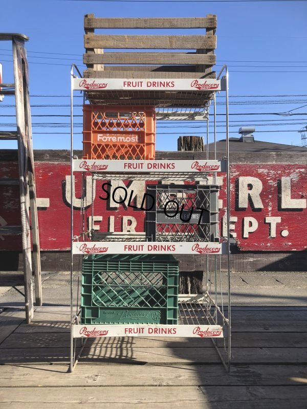 画像29: 【店舗引きり限定】 Vintage Advertising Producer's Dairy Grocery Store Display Rack (M437) 