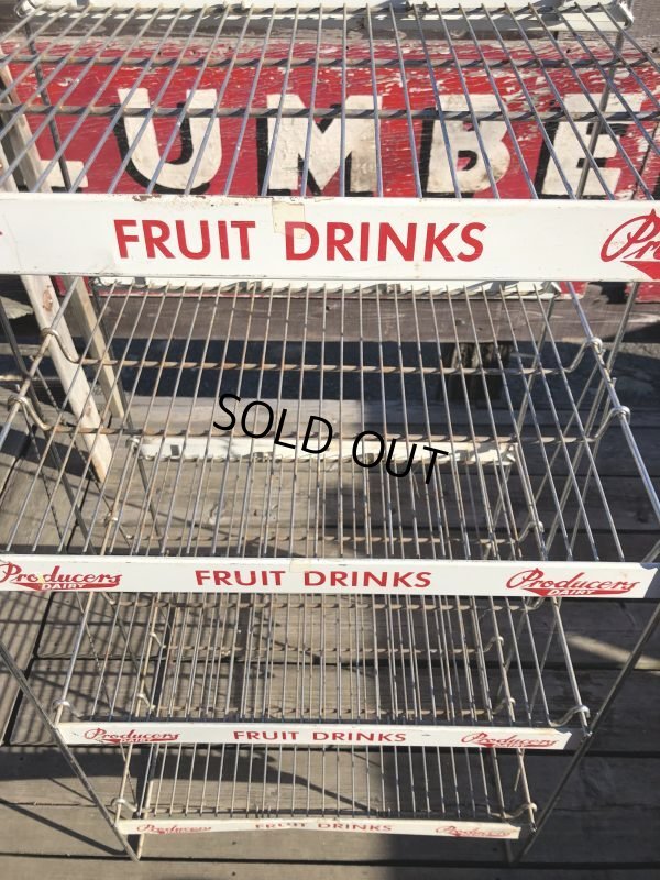 画像10: 【店舗引きり限定】 Vintage Advertising Producer's Dairy Grocery Store Display Rack (M437) 
