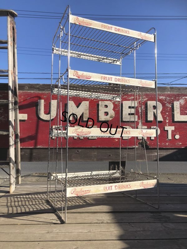 画像15: 【店舗引きり限定】 Vintage Advertising Producer's Dairy Grocery Store Display Rack (M437) 
