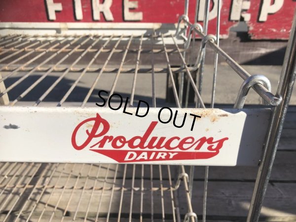 画像8: 【店舗引きり限定】 Vintage Advertising Producer's Dairy Grocery Store Display Rack (M437) 