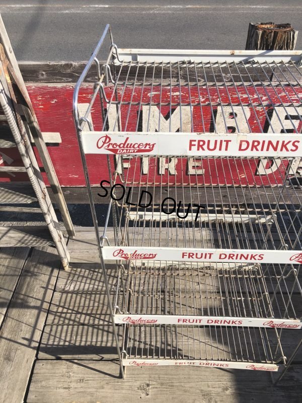 画像11: 【店舗引きり限定】 Vintage Advertising Producer's Dairy Grocery Store Display Rack (M437) 