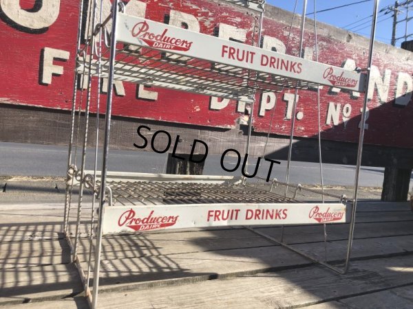 画像5: 【店舗引きり限定】 Vintage Advertising Producer's Dairy Grocery Store Display Rack (M437) 