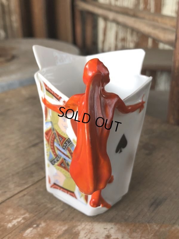 画像3: Antique Royal Bayreuth Red Devil Playing Cards Porcelain Creamer Pitcher (M438)