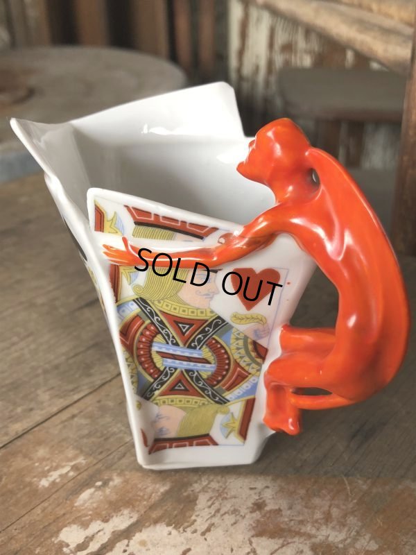画像17: Antique Royal Bayreuth Red Devil Playing Cards Porcelain Creamer Pitcher (M438)