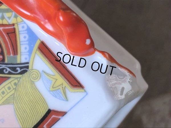 画像30: Antique Royal Bayreuth Red Devil Playing Cards Porcelain Creamer Pitcher (M438)