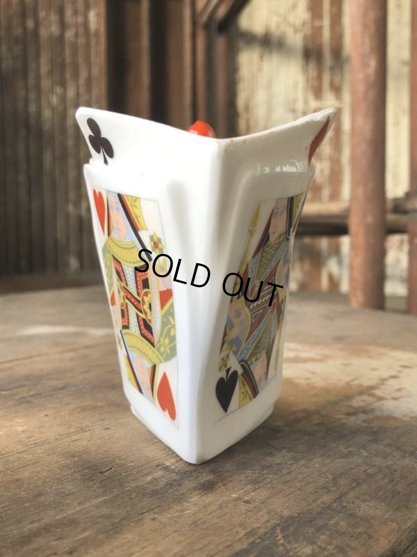 画像6: Antique Royal Bayreuth Red Devil Playing Cards Porcelain Creamer Pitcher (M438)