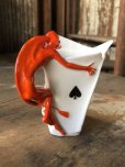 画像4: Antique Royal Bayreuth Red Devil Playing Cards Porcelain Creamer Pitcher (M438)