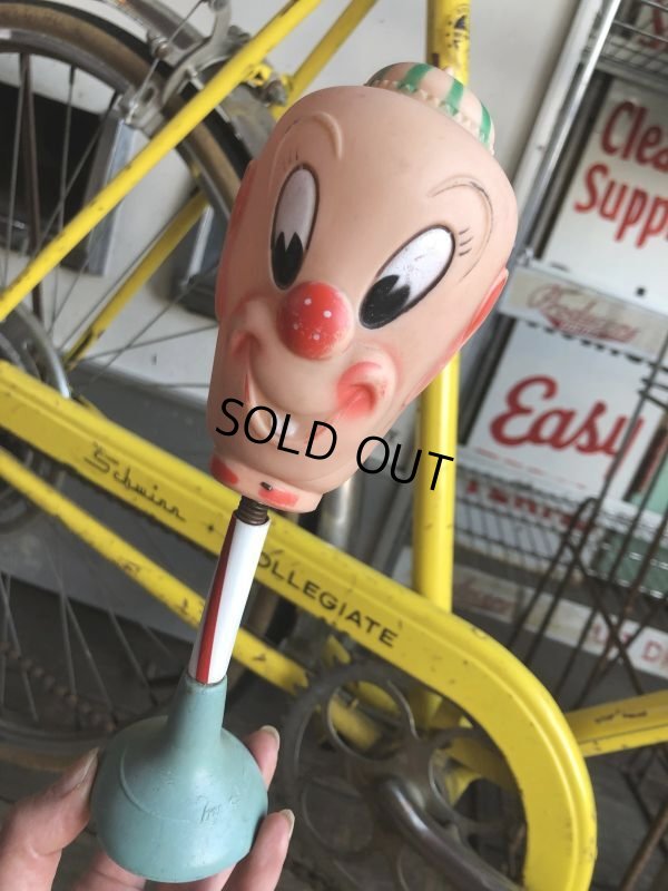 画像11: 50s Vintage Alan Jay Toy Squeaky Rocking Clown Head (M439)
