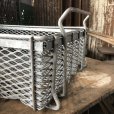 画像9: Vintage Industrial 2 Handles Metal Wire Mesh Basket (M440)