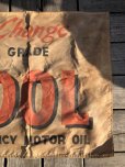 画像5: 【店舗引きり限定】 Vintage 30s-40s era Veedol Motor Oil Cloth Canvas Banner Store Sign (M447) 