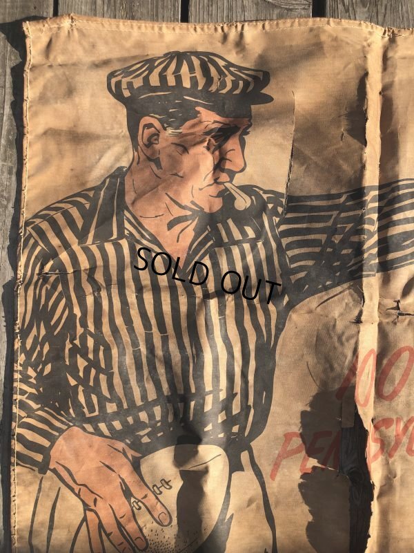 画像2: 【店舗引きり限定】 Vintage 30s-40s era Veedol Motor Oil Cloth Canvas Banner Store Sign (M447) 