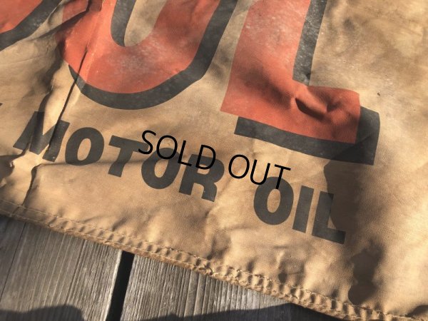 画像24: 【店舗引きり限定】 Vintage 30s-40s era Veedol Motor Oil Cloth Canvas Banner Store Sign (M447) 