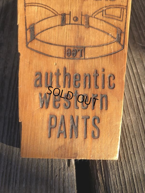 画像12: 〜70s Vintage Lee Advertising LEE RIDERS Wood Boot Jack (M448)