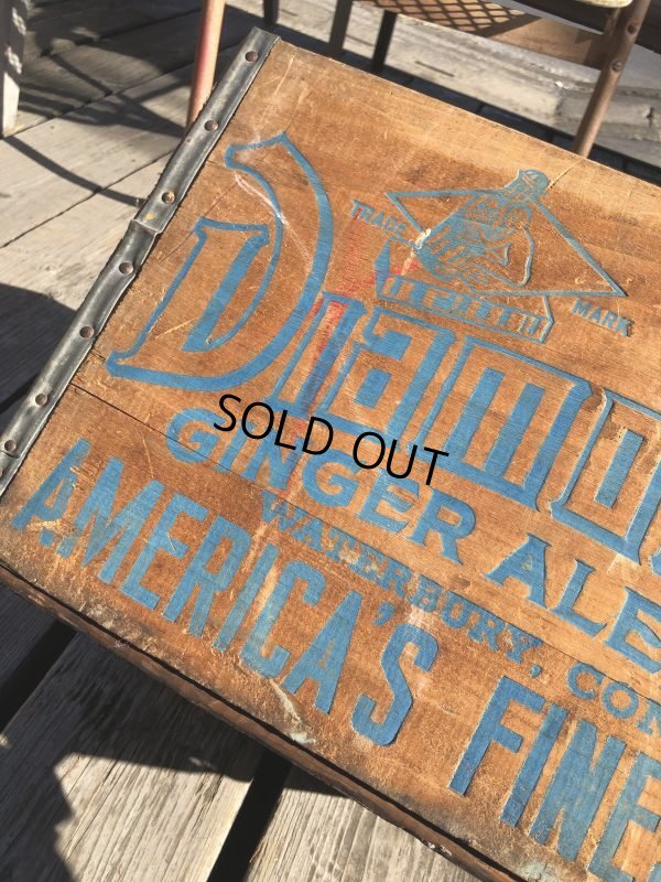 画像3: Vintage Advertising Wooden Crates Wood Box / Diamond Ginger ALE (M450)