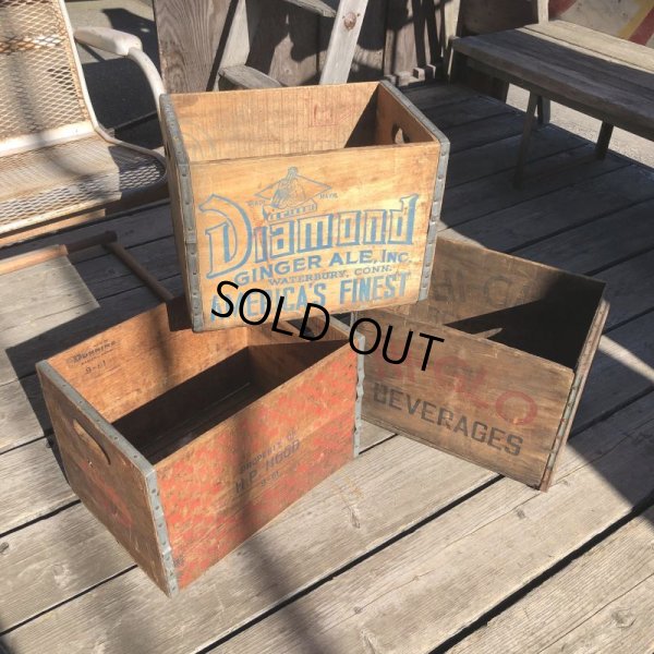 画像21: Vintage Advertising Wooden Crates Wood Box / Diamond Ginger ALE (M450)