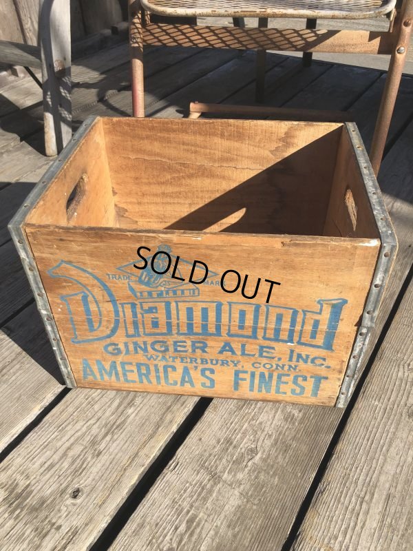 画像10: Vintage Advertising Wooden Crates Wood Box / Diamond Ginger ALE (M450)